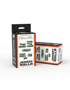 JERSEY WALLS SET WARGAME (RESIN 30-35MM) - AK Interactive AK1357