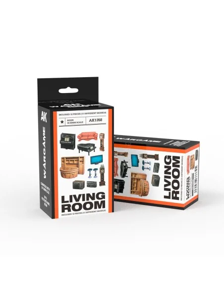 LIVING ROOM SET WARGAME (RESIN 30-35MM) - AK Interactive AK1358