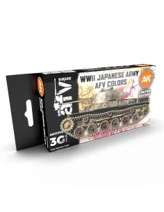 WWII Japanese Army AFV Colors SET 3G - AK Interactive AK11774