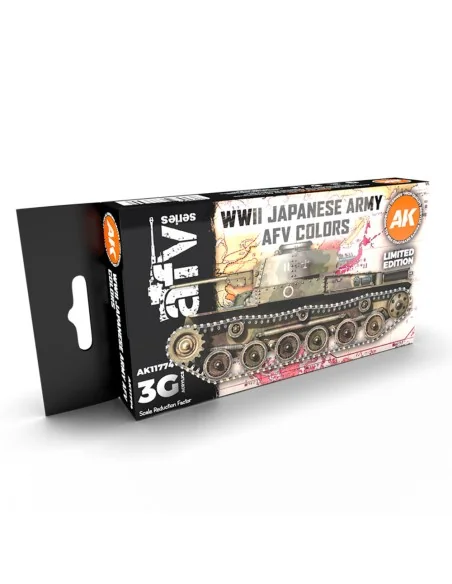 WWII Japanese Army AFV Colors SET 3G - AK Interactive AK11774