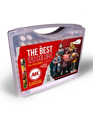 3G PLASTIC BRIEFCASE 120 FIGURE COLORS - AK Interactive AK11704