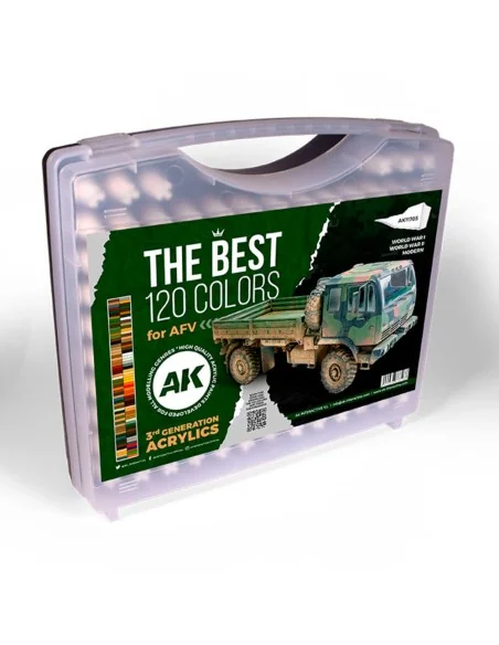 3G PLASTIC BRIEFCASE 120 AFV COLORS - AK Interactive AK11705