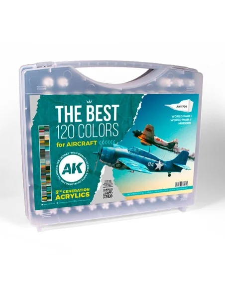 3G PLASTIC BRIEFCASE 120 AIRCRAFT COLORS - AK Interactive AK11706