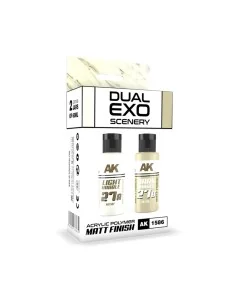 LIGHT MARBLE & DARK MARBLE DUAL EXO Set 27 - AK Interactive AK1586