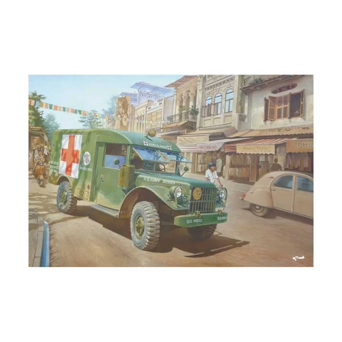 M43 3/4 ton 4x4 Ambulance Truck, 1/35 - Roden 811 M43 3/4 ton 4x4 Ambulance Truck, 1/35 - Roden 811