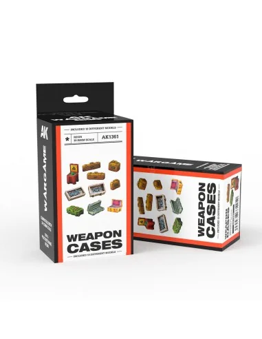 [NO_DESC] WEAPON CASES SCENOGRAPHY WARGAME SET (30-35MM) - AK Inter...