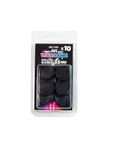 HOLLOW BASE 25mm - 10 units - AK Interactive AK1109
