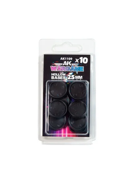 HOLLOW BASE 25mm - 10 units - AK Interactive AK1109