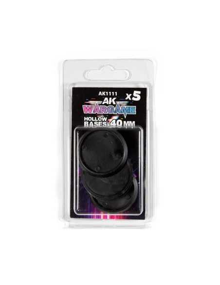HOLLOW BASE 40mm - 5 units - AK Interactive AK1111