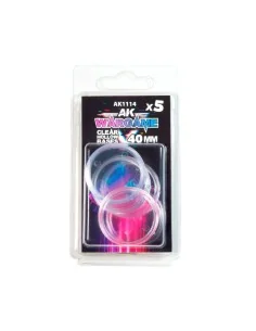 CLEAR HOLLOW BASE 40mm - 5 units - AK Interactive AK1114