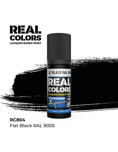 [NO_DESC] Real Colors: Flat Black RAL 9005 17 ml. - AK Interactive ...