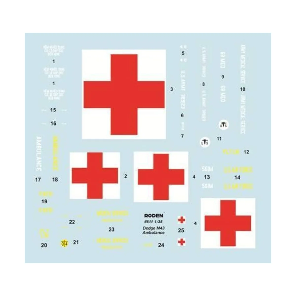 M43 3/4 ton 4x4 Ambulance Truck - Roden 811