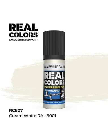 Real Colors: Cream White RAL 9001 17 ml. - AK Interactive RC807