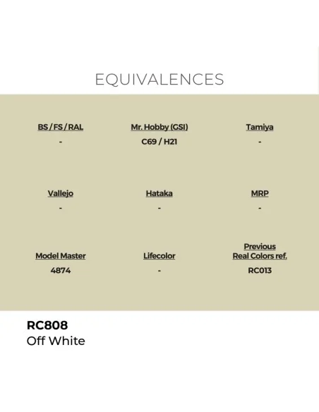 Real Colors: Off White 17 ml. - AK Interactive RC808