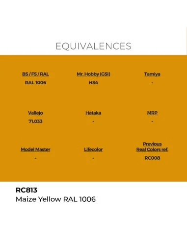 Real Colors: Maize Yellow RAL 1006 17 ml. - AK Interactive RC813