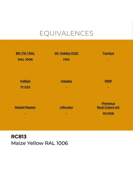 Real Colors: Maize Yellow RAL 1006 17 ml. - AK Interactive RC813