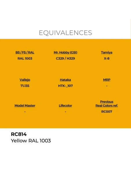 Real Colors: Yellow RAL 1003 17 ml. - AK Interactive RC814