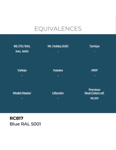 Real Colors: Blue RAL 5001 17 ml. - AK Interactive RC817