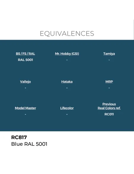 Real Colors: Blue RAL 5001 17 ml. - AK Interactive RC817