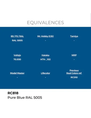 Real Colors: Pure Blue RAL 5005 17 ml. - AK Interactive RC818
