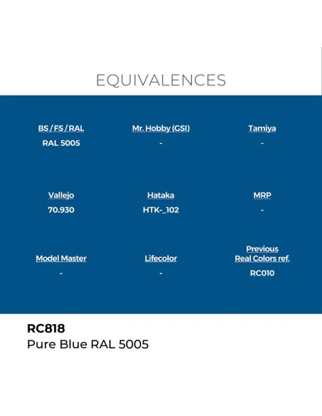 Real Colors: Pure Blue RAL 5005 17 ml. - AK Interactive RC818