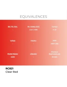 [NO_DESC] Real Colors: Clear Red 17 ml. - AK Interactive RC821 2