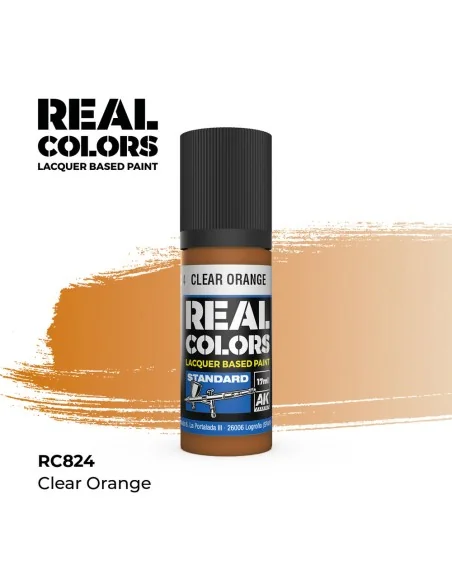 Real Colors: Clear Orange 17 ml. - AK Interactive RC824