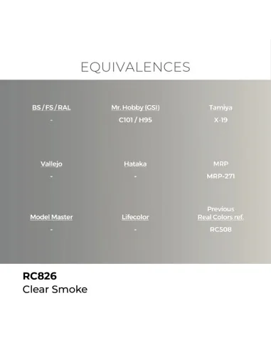 [NO_DESC] Real Colors: Clear Smoke 17 ml. - AK Interactive RC826