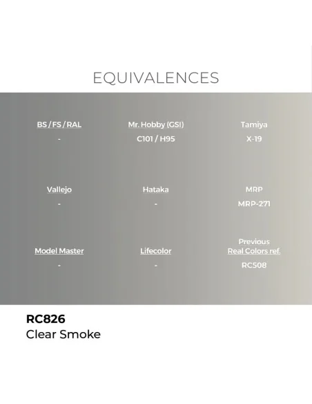 [NO_DESC] Real Colors: Clear Smoke 17 ml. - AK Interactive RC826