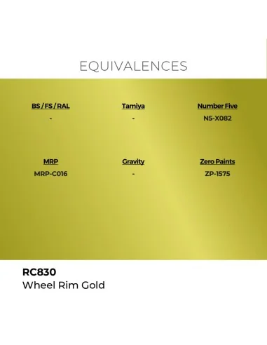 Real Colors: Wheel Rim Gold 17 ml. - AK Interactive RC830