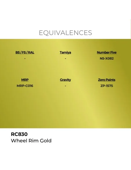 Real Colors: Wheel Rim Gold 17 ml. - AK Interactive RC830