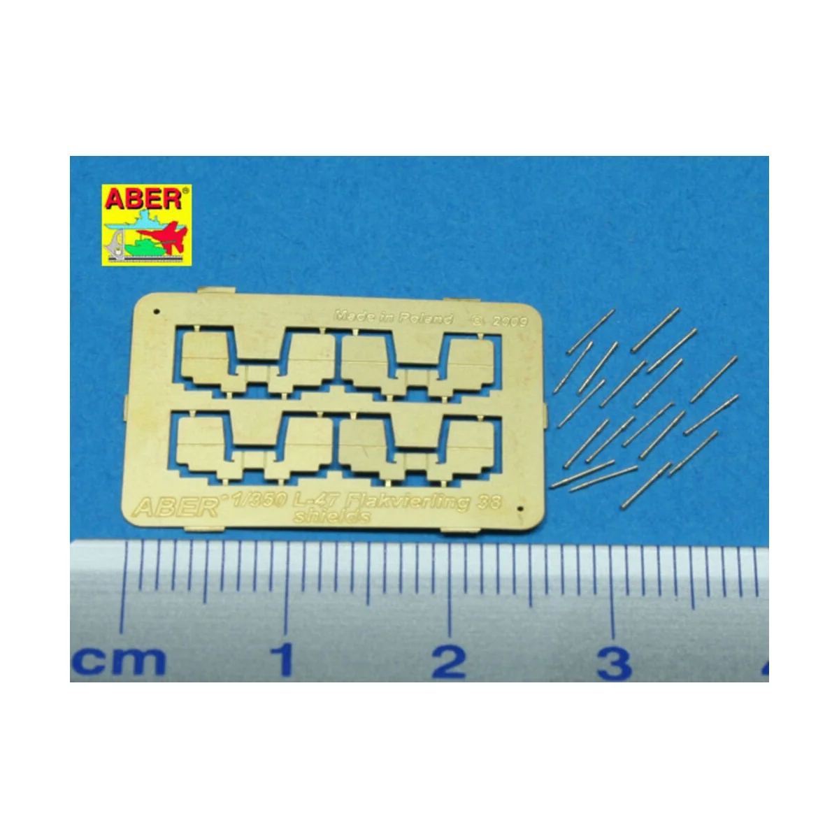 16 pcs 2cm barrels for Flakvierling 38 - Aber Models RE-350 L47