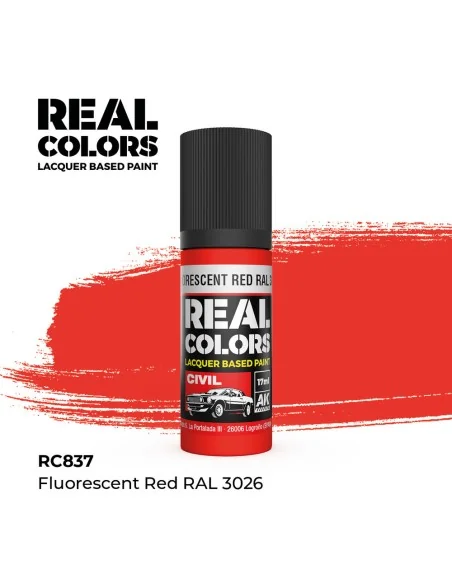 [NO_DESC] Real Colors: Fluorescent Red RAL 3026 17 ml. - AK Interac...