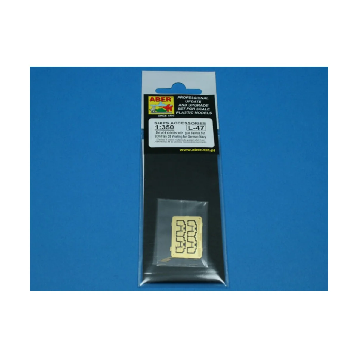 16 pcs 2cm barrels for Flakvierling 38 - Aber Models RE-350 L47