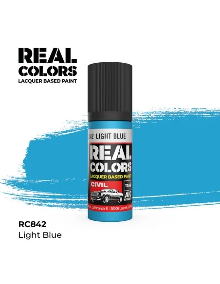 Real Colors: Light Blue 17 ml. - AK Interactive RC842