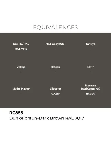 Real Colors: Dunkelbraun-Dark Brown RAL 7017 17 ml. - AK Interactiv...