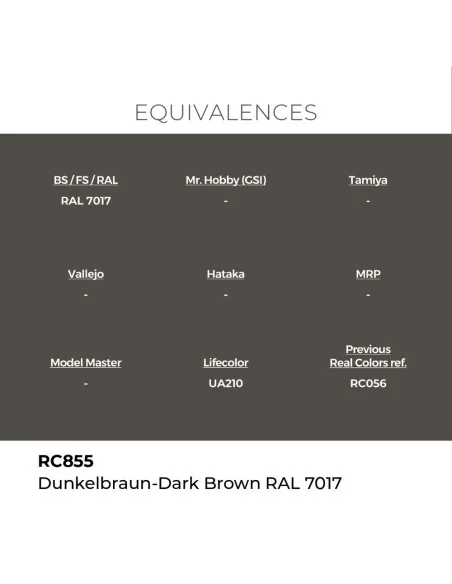 Real Colors: Dunkelbraun-Dark Brown RAL 7017 17 ml. - AK Interactiv...