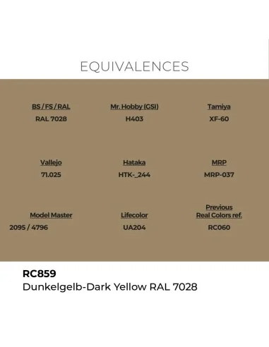Real Colors: Dunkelgelb-Dark Yellow RAL 7028 17 ml. - AK Interactiv...