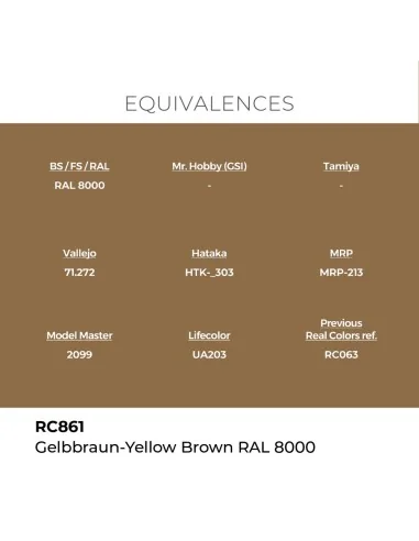 Real Colors: Gelbbraun-Yellow Brown RAL 8000 17 ml. - AK Interactiv...