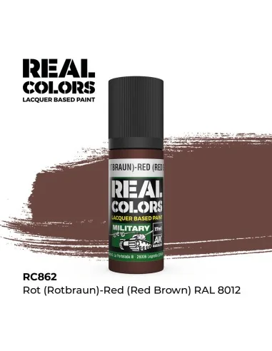 Real Colors: Rot (Rotbraun)-Red Brown RAL 8012 17 ml. - AK Interact...