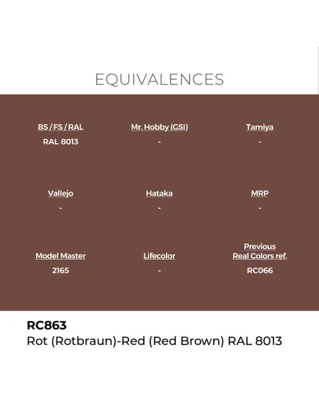 Real Colors: Rot (Rotbraun)-Red Brown RAL 8013 17 ml. - AK Interact...