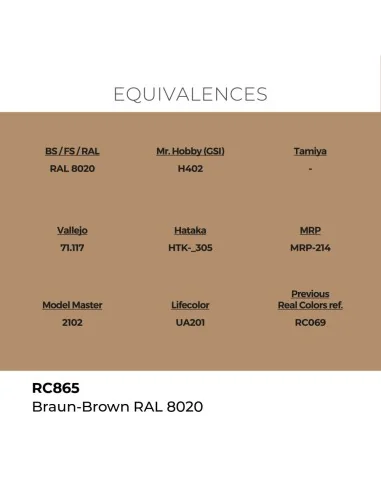 Real Colors: Braun-Brown RAL 8020 17 ml. - AK Interactive RC865