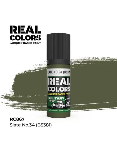 [NO_DESC] Real Colors: Slate No.34 (BS381) 17 ml. - AK Interactive ...