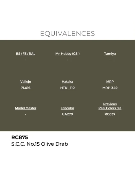 [NO_DESC] Real Colors: S.C.C. No.15 Olive Drab 17 ml. - AK Interact...
