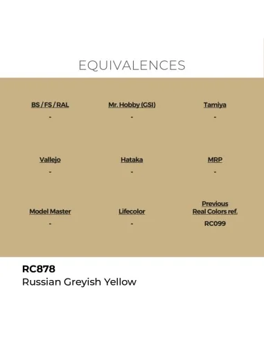 Real Colors: Russian Greyish Yellow 17 ml. - AK Interactive RC878