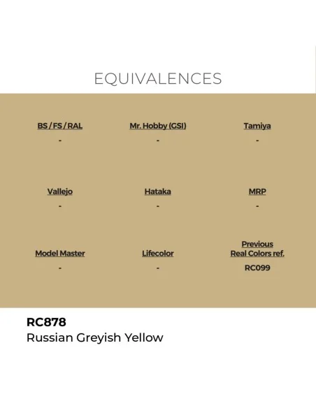 Real Colors: Russian Greyish Yellow 17 ml. - AK Interactive RC878