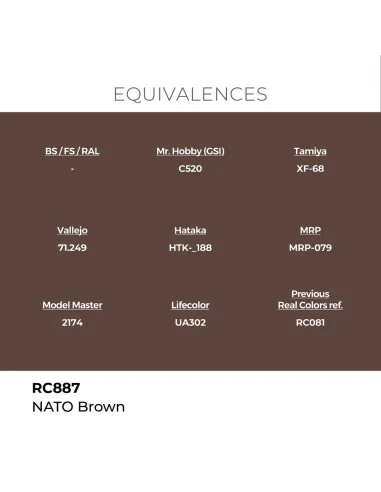 Real Colors: NATO Brown 17 ml. - AK Interactive RC887