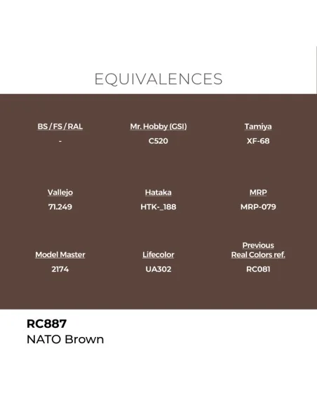 Real Colors: NATO Brown 17 ml. - AK Interactive RC887