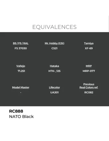 Real Colors: NATO Black 17 ml. - AK Interactive RC888