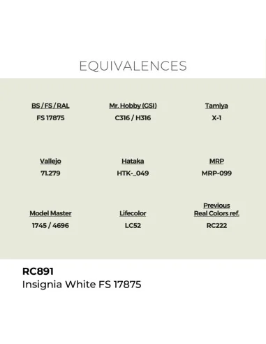 Real Colors: Insignia White FS 17875 17 ml. - AK Interactive RC891